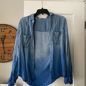 Cloth & stone chambray shirt size medium